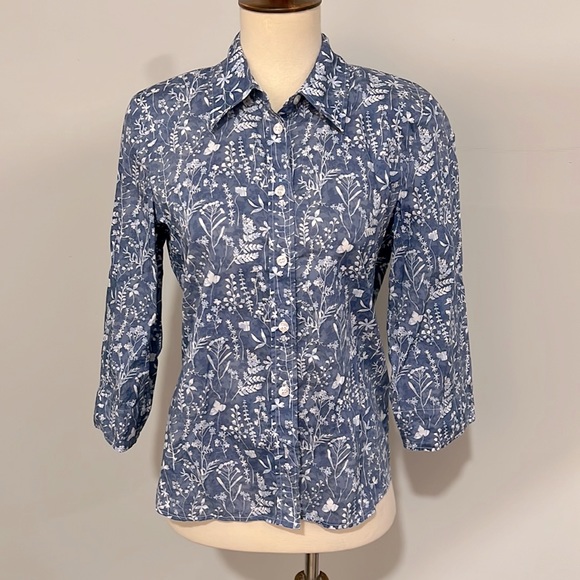 Madeleine button down blouse women’s sz 6 - Picture 1 of 8